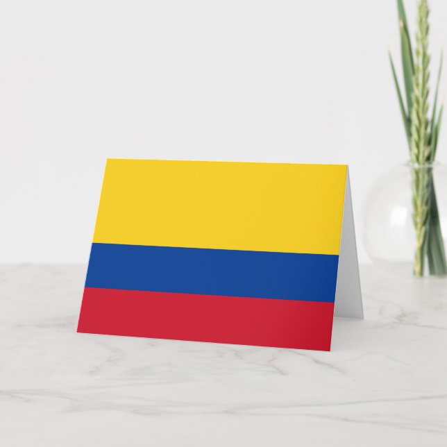 Flagge Kolumbiens Karte (Vorderseite)
