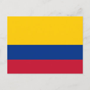 Flagge Kolumbiens Postkarte