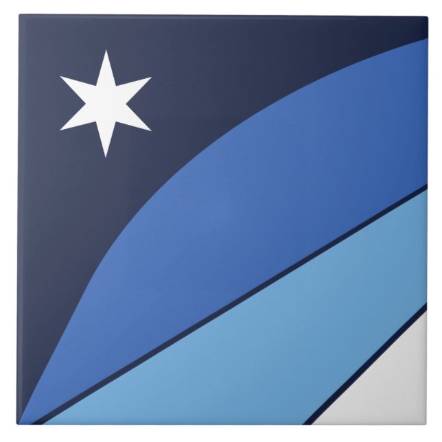Flagge Kolumbiens (South Carolina) Fliese (Vorderseite)