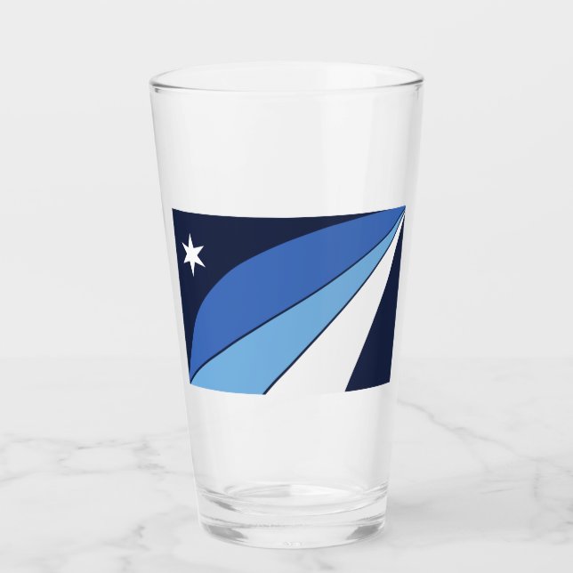 Flagge Kolumbiens (South Carolina) Glas (Vorderseite)