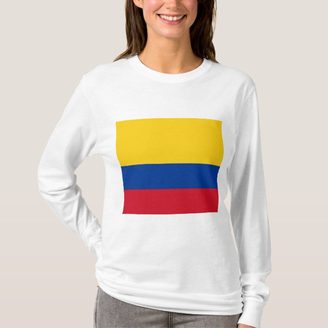 Flagge Kolumbiens T-Shirt (Vorderseite)