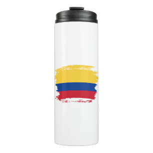 Flagge Kolumbiens Thermosbecher