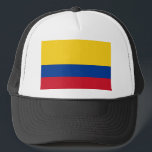 Flagge Kolumbiens Truckerkappe<br><div class="desc">kolombische Fahne,  Kolombia,  Bogotá,  Matka,  Venezuela,  Brasilien,  Nationalpark,  Ecuador,  Küste,  Südamerika,  Zentralamerika,  Reisen,  Abenteuer,  Kultur,  Katze,  Tier,  Tiere,  Vintag,  erkunden,  Wandern,  Mutter Erde,  Umweltschützerin,  Erhaltung,  wild lebende Tiere, </div>