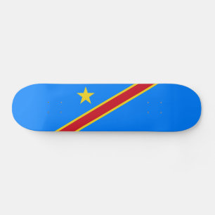 Flagge Kongo Kinshasa Skateboard