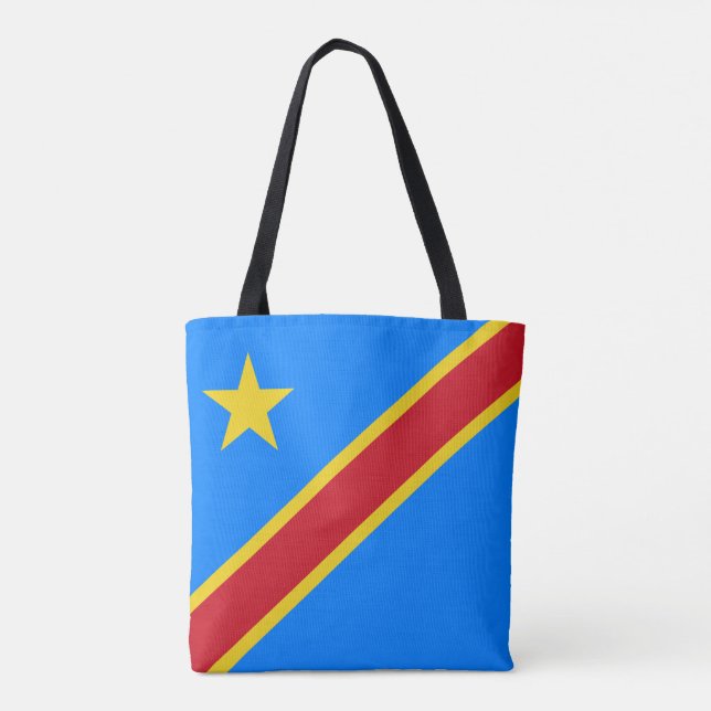 Flagge Kongo Kinshasa Tasche (Rückseite)