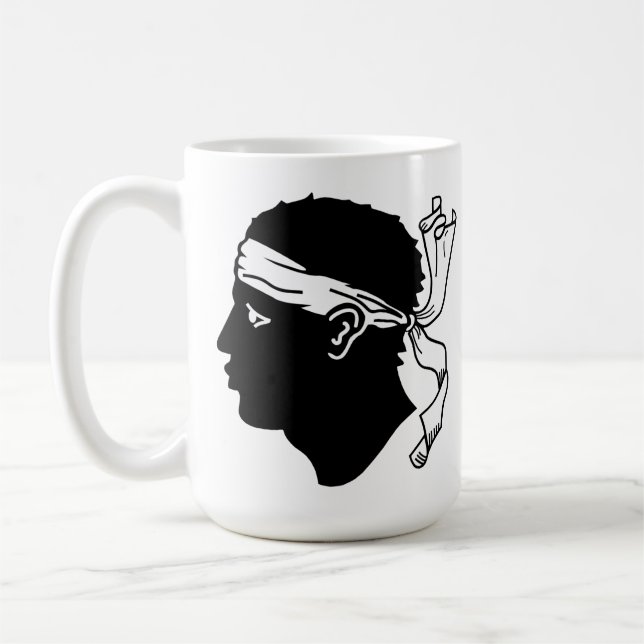 Flagge Korsikas Kaffeetasse (Links)