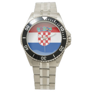 Flagge Kroatiens Armbanduhr