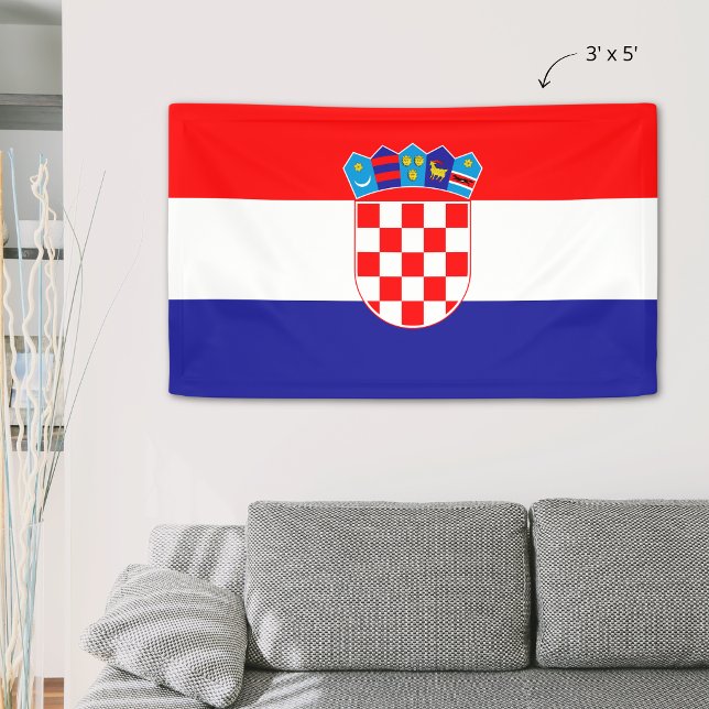 Flagge Kroatiens Banner (Von Creator hochgeladen)