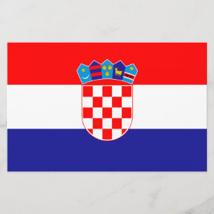 Flagge Kroatiens Briefpapier