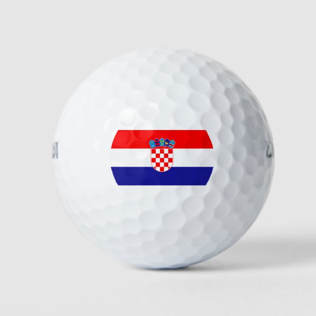 Flagge Kroatiens Golfball (Vorderseite)