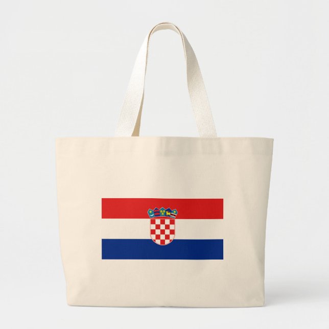 Flagge Kroatiens Jumbo Stoffbeutel (Vorne)