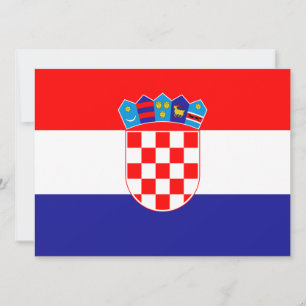 Flagge Kroatiens Karte