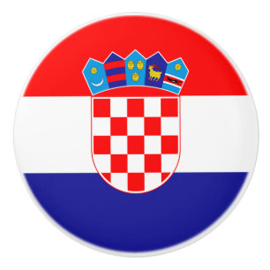 Flagge Kroatiens Keramik Knob Keramikknauf