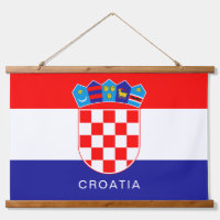 Flagge Kroatiens mit benutzerdefiniertem Text