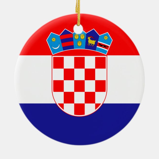 Flagge Kroatiens - Ornament (Hinten)