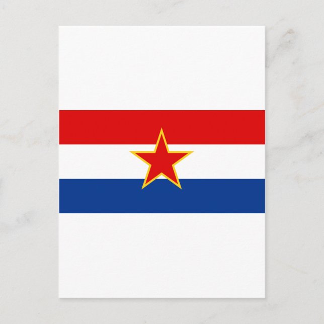 Flagge Kroatiens Postkarte (Vorderseite)