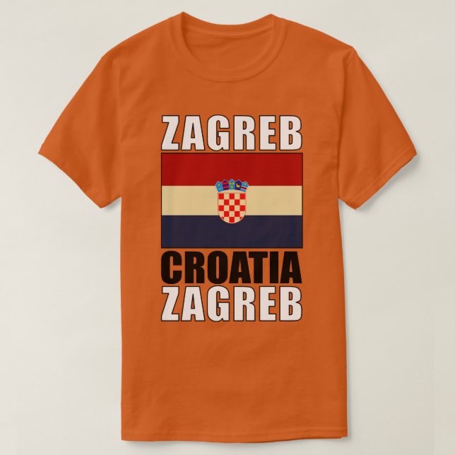 Flagge Kroatiens T-Shirt (Design vorne)