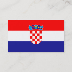 Flagge Kroatiens Visitenkarten Visitenkarte