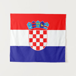 Flagge Kroatiens Wandteppich