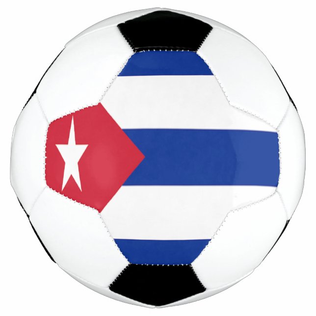 Flagge Kubas Fußball (Vorderseite)