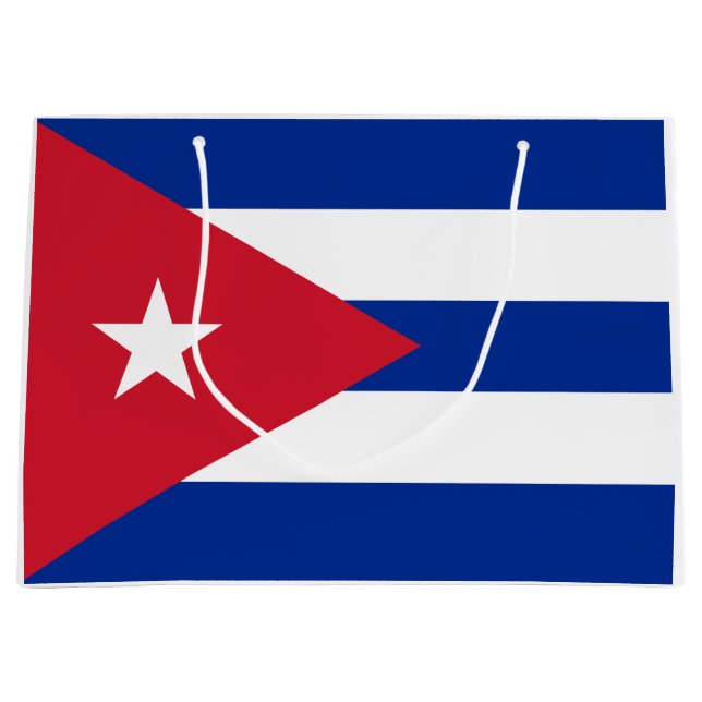 Flagge Kubas Große Geschenktüte (Vorderseite)