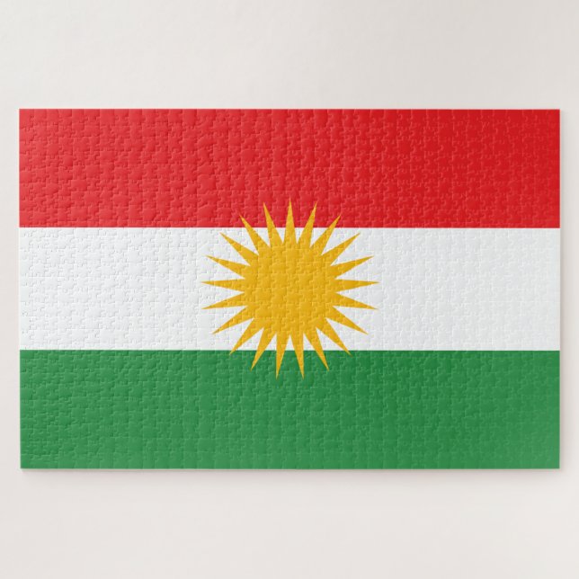 Flagge Kurdistans (Horizontal)