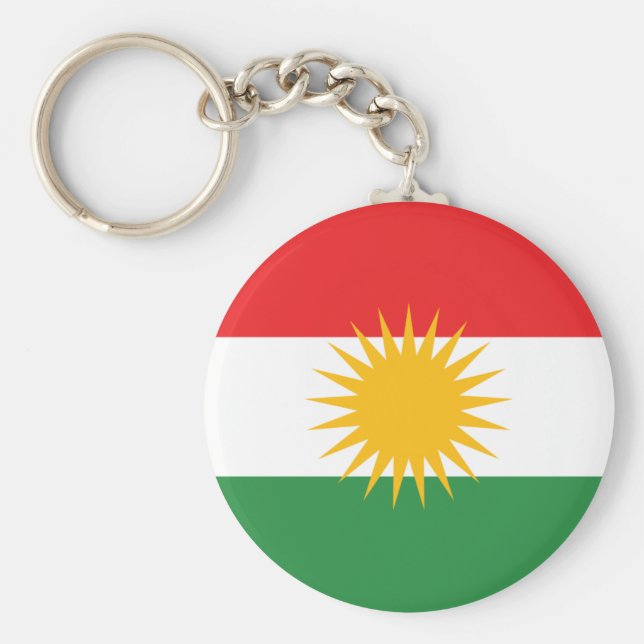 Flagge Kurdistans (Alay Kurdistan oder Alaya Rengî Schlüsselanhänger (Vorne)