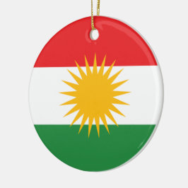Flagge Kurdistans Keramik Ornament