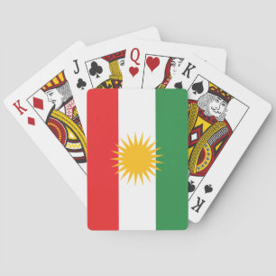 Flagge Kurdistans Spielkarten