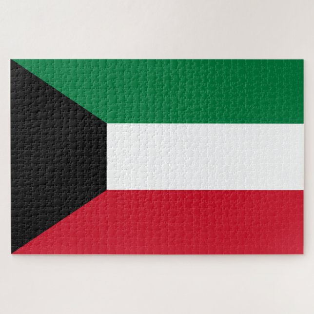 Flagge Kuwaits (Horizontal)