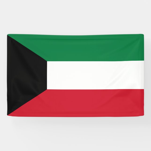 Flagge Kuwaits Banner (Horizontal)