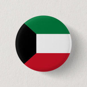 Flagge Kuwaits Button