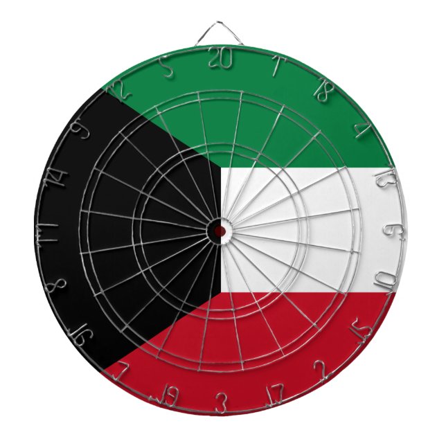 Flagge Kuwaits Dartscheibe (vorne)