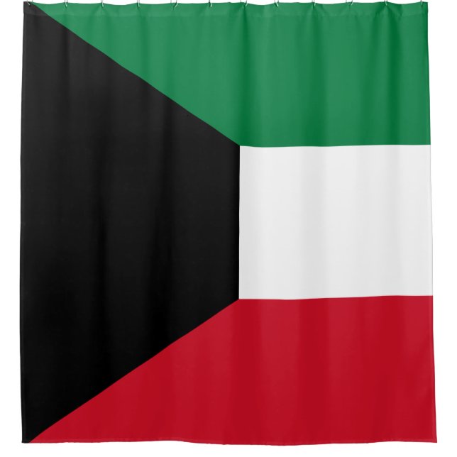 Flagge Kuwaits Duschvorhang (Vorderseite)