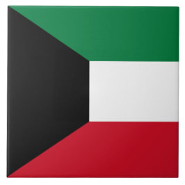 Flagge Kuwaits Fliese