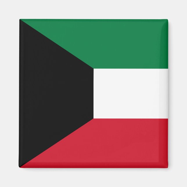 Flagge Kuwaits Magnet (Vorne)
