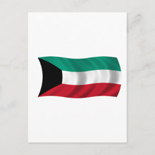 Flagge Kuwaits Postkarte
