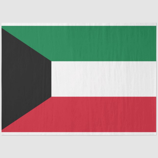 Flagge Kuwaits Seidenpapier (Vorderseite)