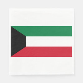 Flagge Kuwaits Serviette
