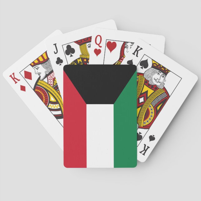Flagge Kuwaits Spielkarten (Rückseite)