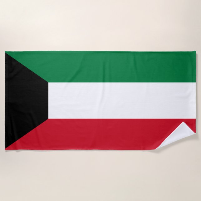 Flagge Kuwaits Strandtuch (Vorderseite)