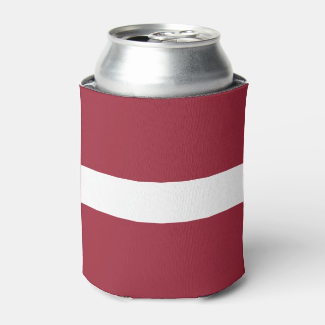 Flagge Lettlands Dosenkühler (Kanne Vorderseite)