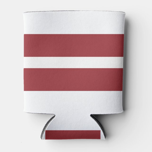Flagge Lettlands Dosenkühler (Vorderseite)