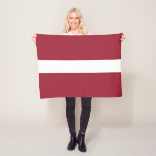 Flagge Lettlands Fleecedecke