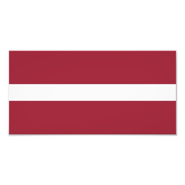 Flagge Lettlands Fotodruck (Vorne)