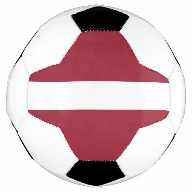 Flagge Lettlands Fußball (Vorderseite)