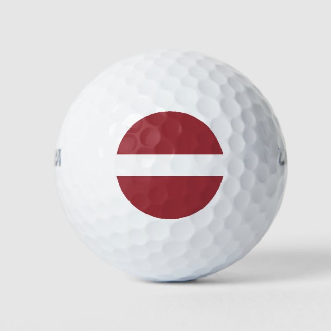 Flagge Lettlands Golfball (Vorderseite)