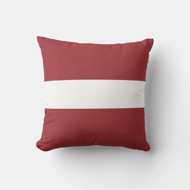 Flagge Lettlands Kissen (Vorderseite)