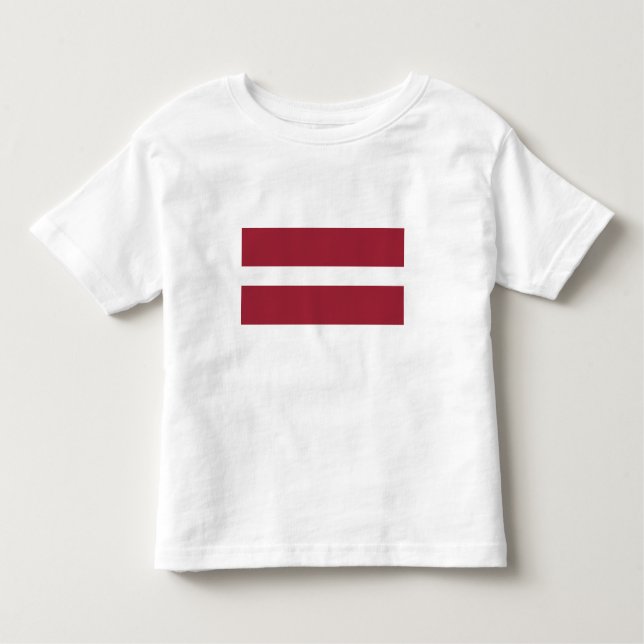 Flagge Lettlands Kleinkind T-shirt (Vorderseite)