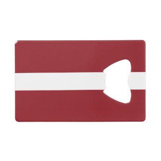 Flagge Lettlands Kreditkarte Flaschenöffner